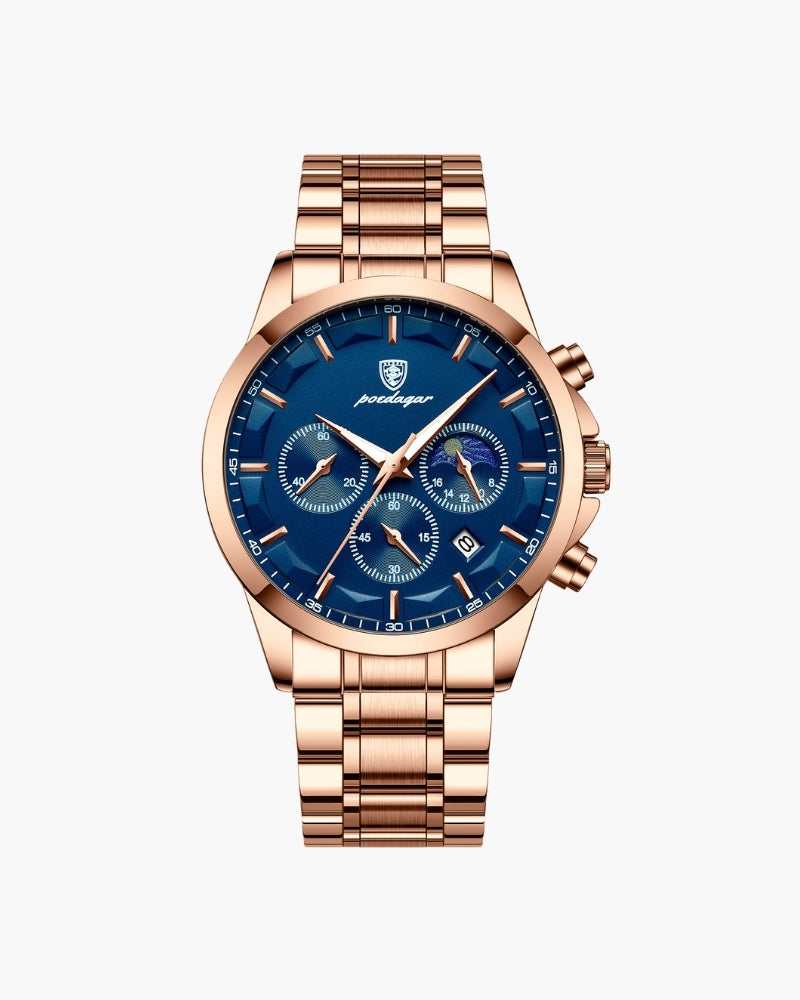Precision Chronograph Steel Watch - Old Money