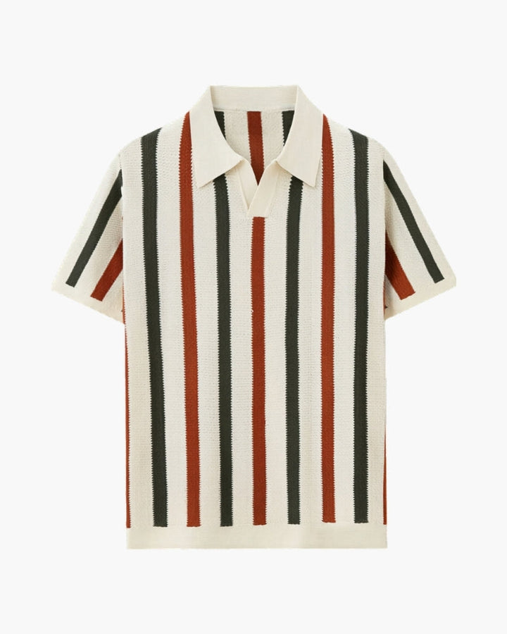 Resort Knit Stripe Polo - Old Money