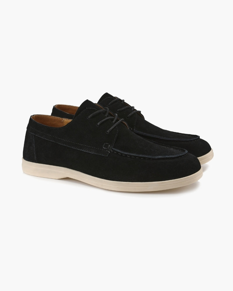 Premium Suede Lace Shoes - Old Money