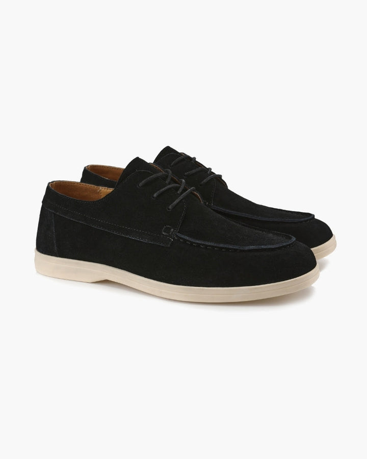 Premium Suede Lace Shoes - Old Money