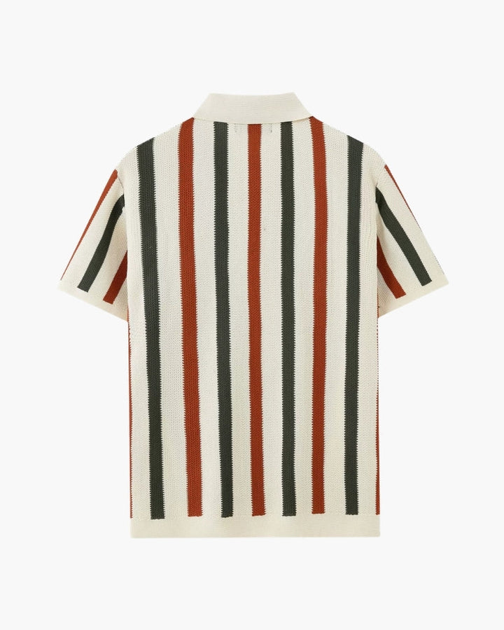 Resort Knit Stripe Polo - Old Money