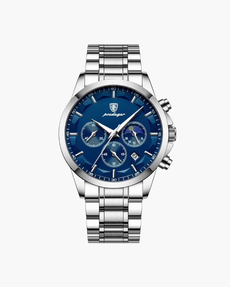 Precision Chronograph Steel Watch - Old Money