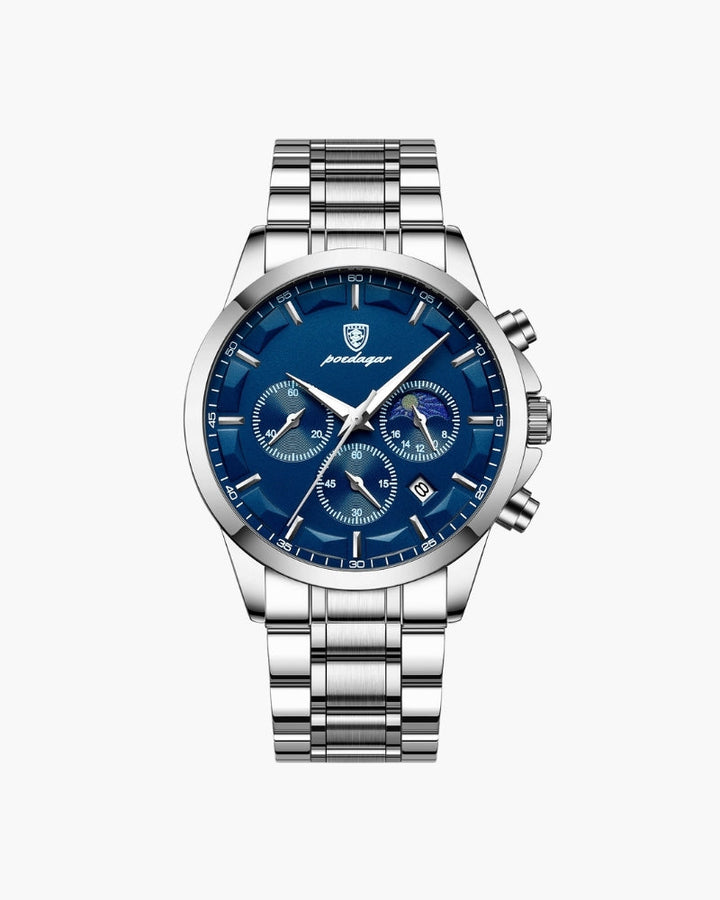 Precision Chronograph Steel Watch - Old Money
