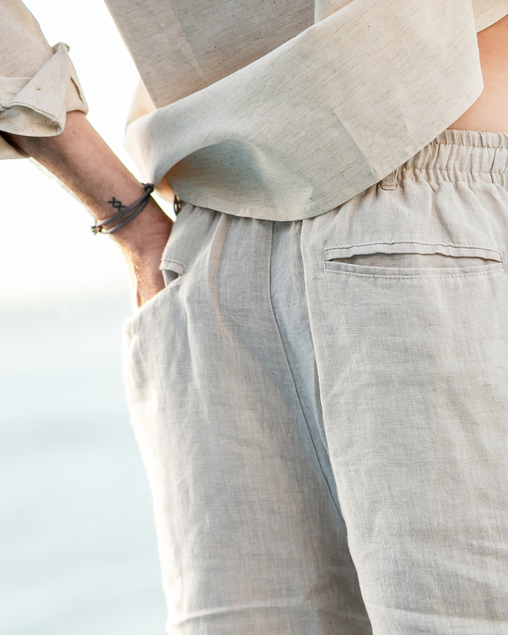 Casablanca - Premium Linen Shorts - Old Money