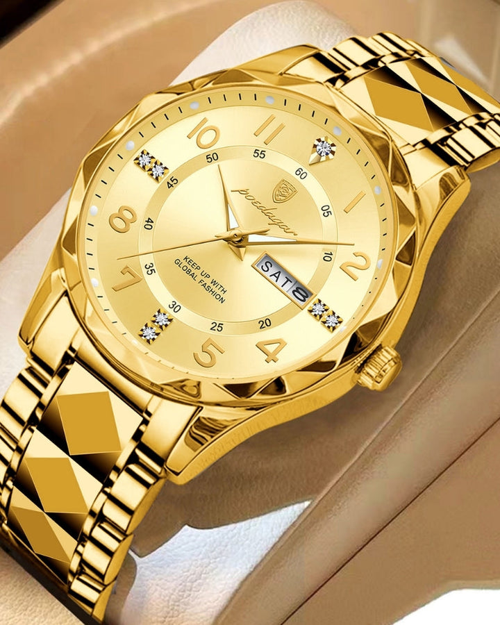 Classic Two-Tone Steel Watch - Old Money