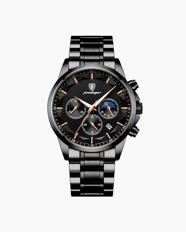 Precision Chronograph Steel Watch - Old Money