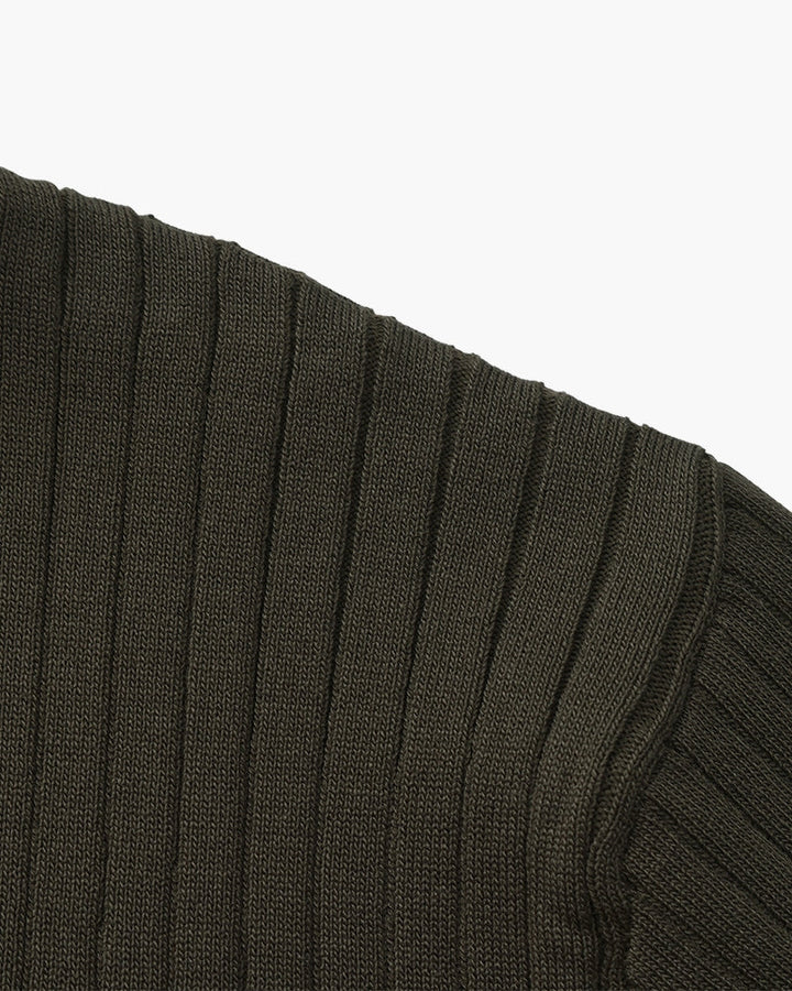Premium Ribbed Polo - Old Money