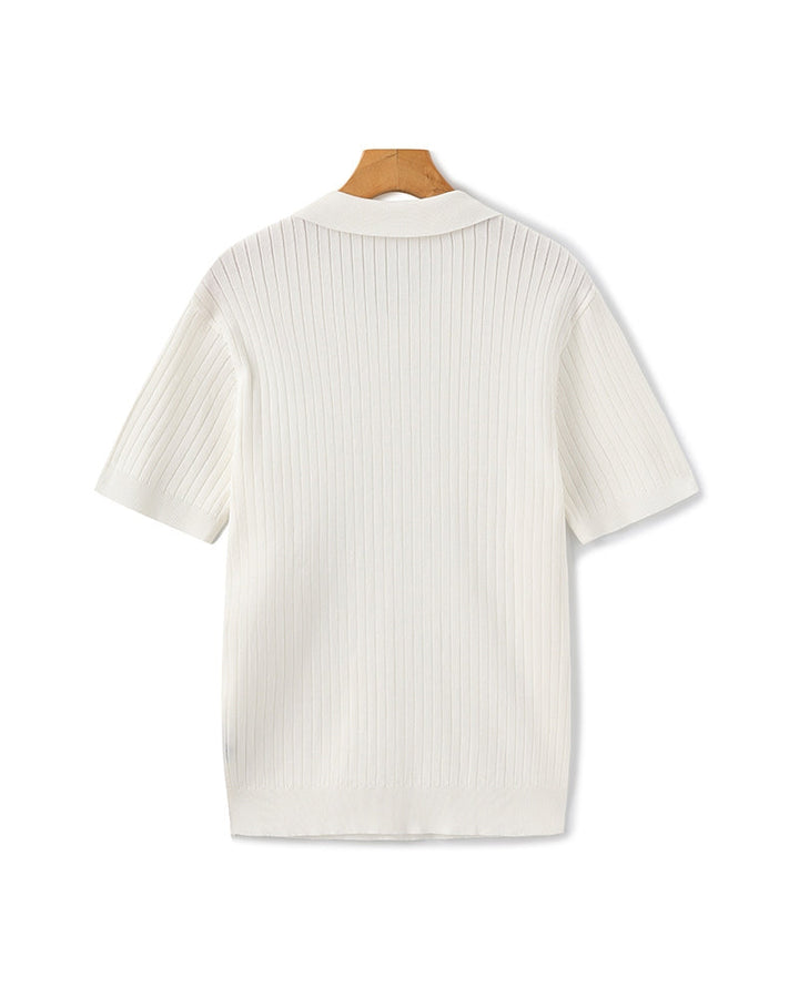 Premium Ribbed Polo - Old Money