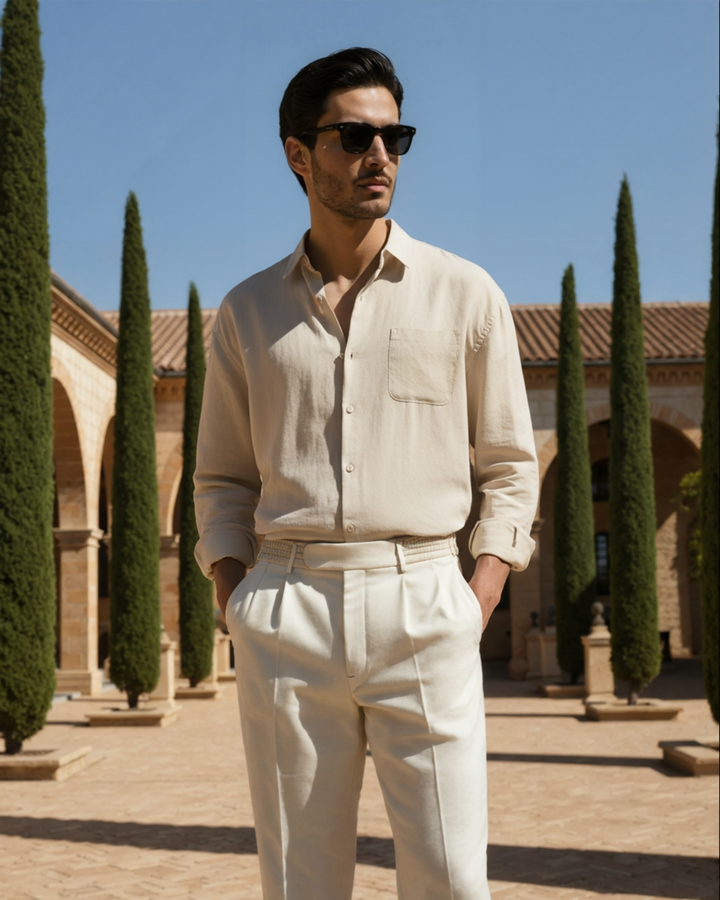 Cape Town - 100% Linen Shirt - Old Money
