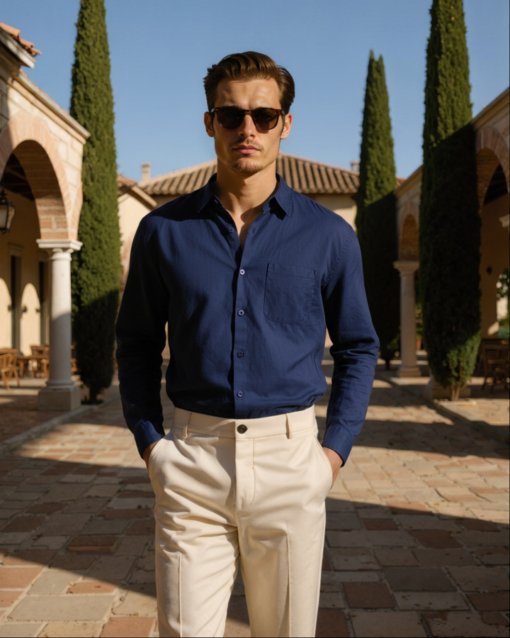 Cape Town - 100% Linen Shirt - Old Money