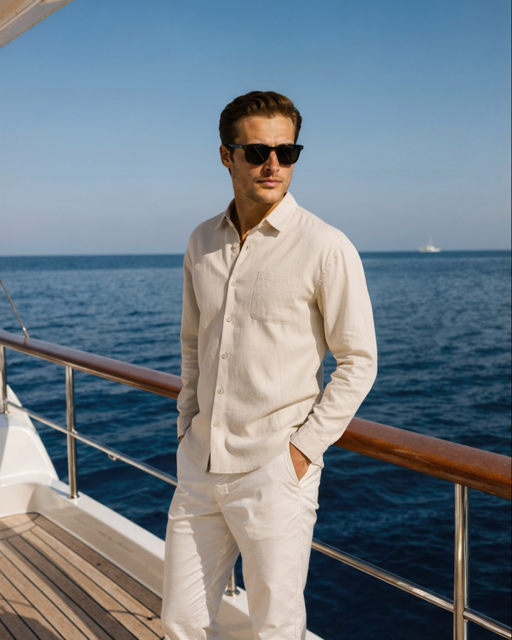 Cape Town - 100% Linen Shirt - Old Money